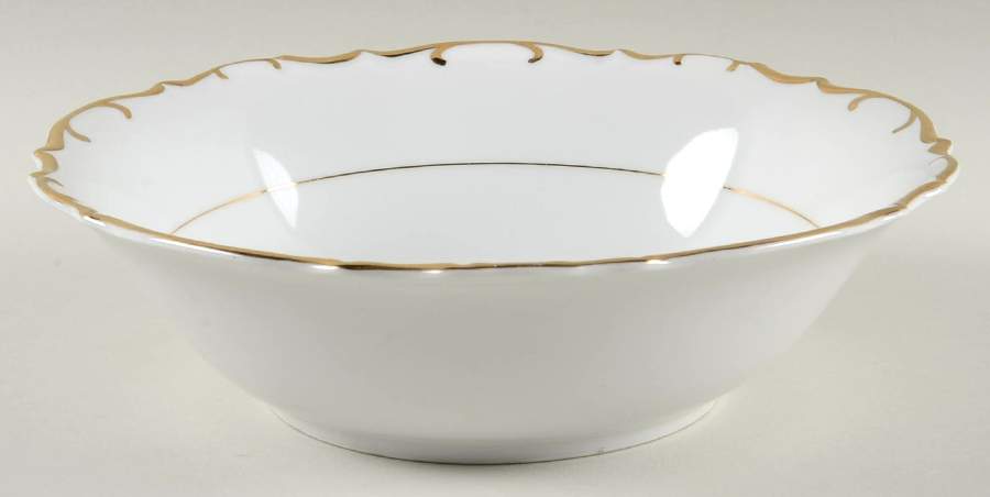 Esquire White 9" Round Vegetable Bowl by Bristol (Japan)-1