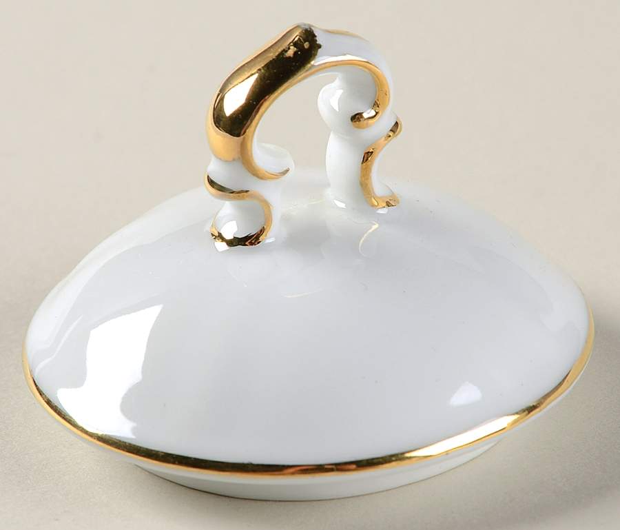 Esquire White Lid for Sugar Bowl by Bristol (Japan)-1