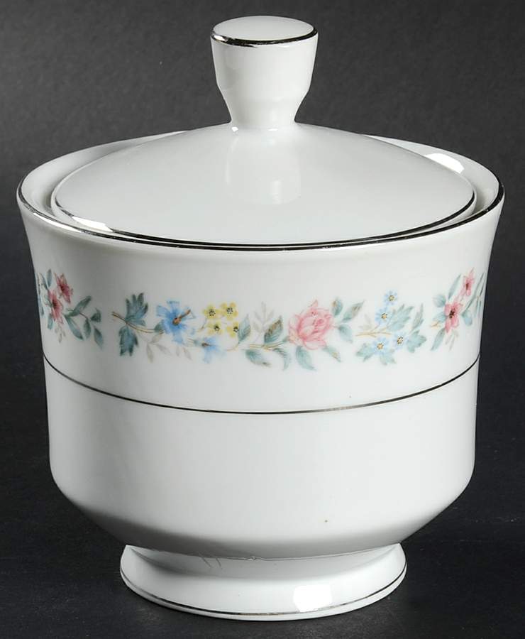 Helene Sugar Bowl & Lid by Bristol (Japan)-1