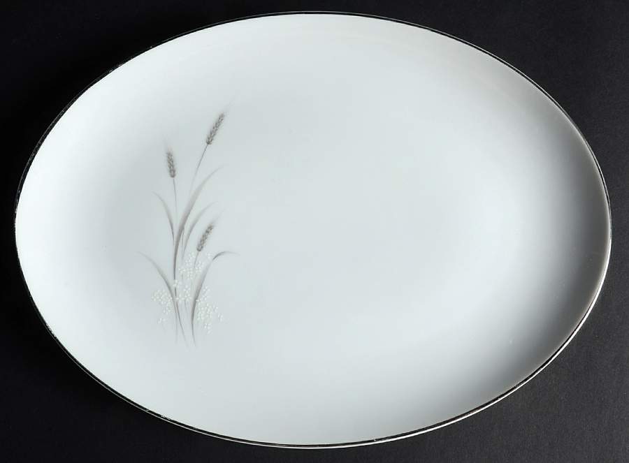 Hope 12" Oval Serving Platter by Bristol (Japan)-1