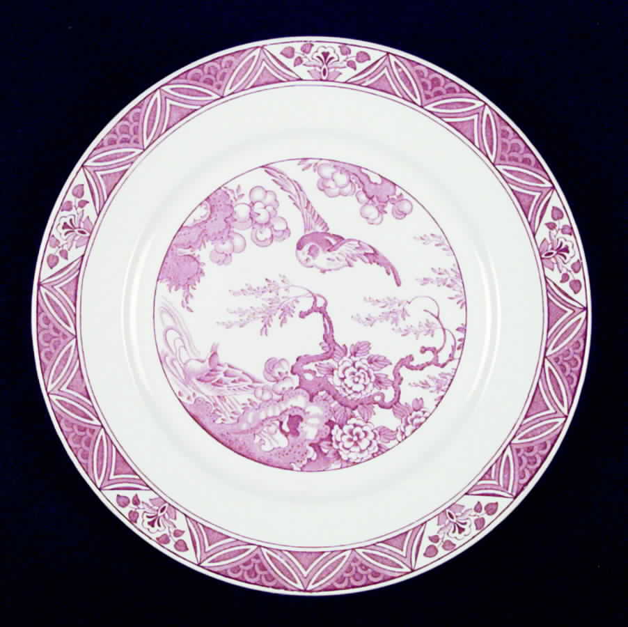 Mallard Pink Dinner Plate by Bristol (Japan)-1