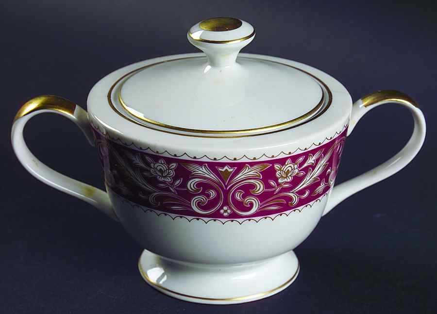 Nottingham Sugar Bowl & Lid by Bristol (Japan)-1