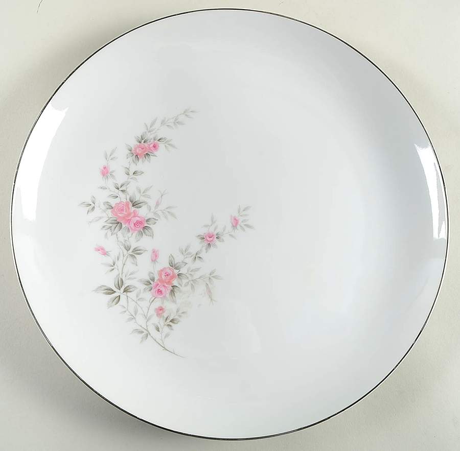 Pink Rose 12" Chop Plate (Round Platter) by Bristol (Japan)-1