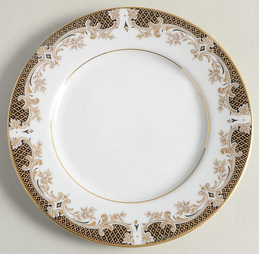 Rosa Oro Bread & Butter Plate by Bristol (Japan)-1
