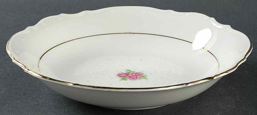 Rose Point Coupe Soup Bowl by Bristol (Japan)-1