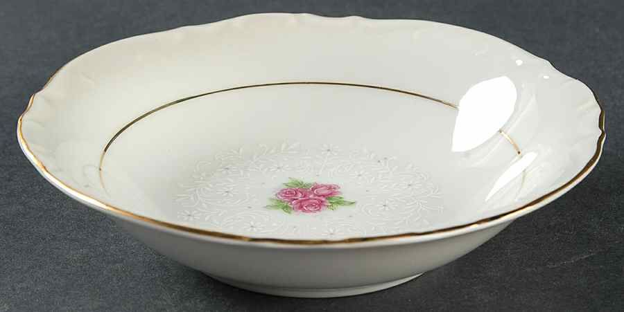 Rose Point Fruit/Dessert (Sauce) Bowl by Bristol (Japan)-1