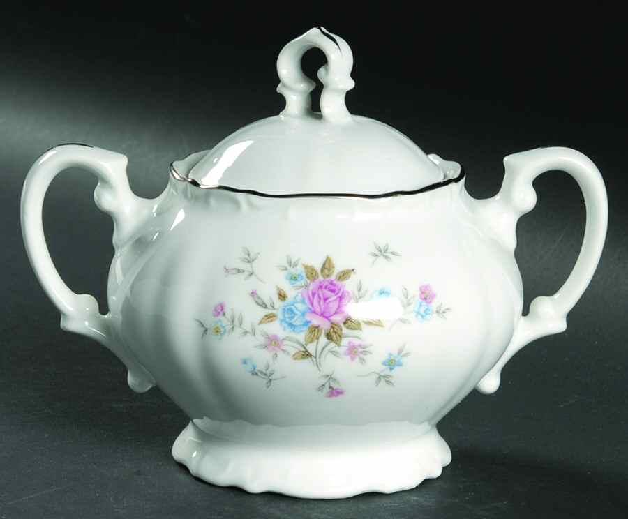 Rosewood Sugar Bowl & Lid by Bristol (Japan)-1