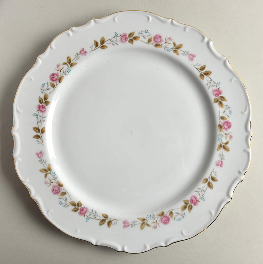 Spring Garden 12" Chop Plate (Round Platter) by Bristol (Japan)-1