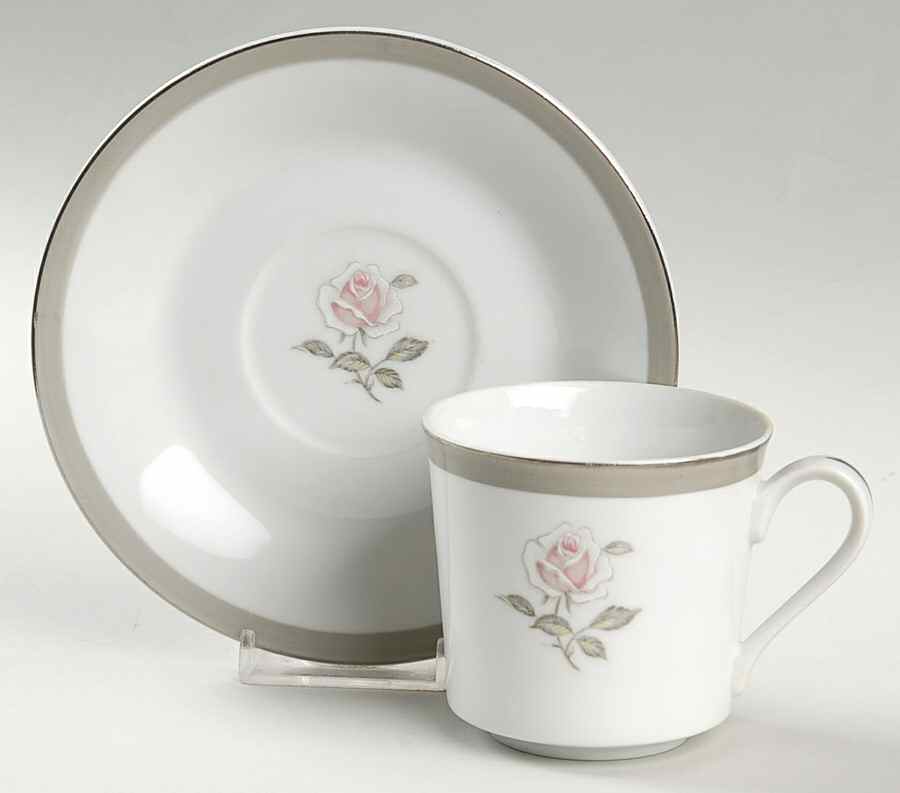 Spring Memory Flat Cup & Saucer Set by Bristol (Japan)-1