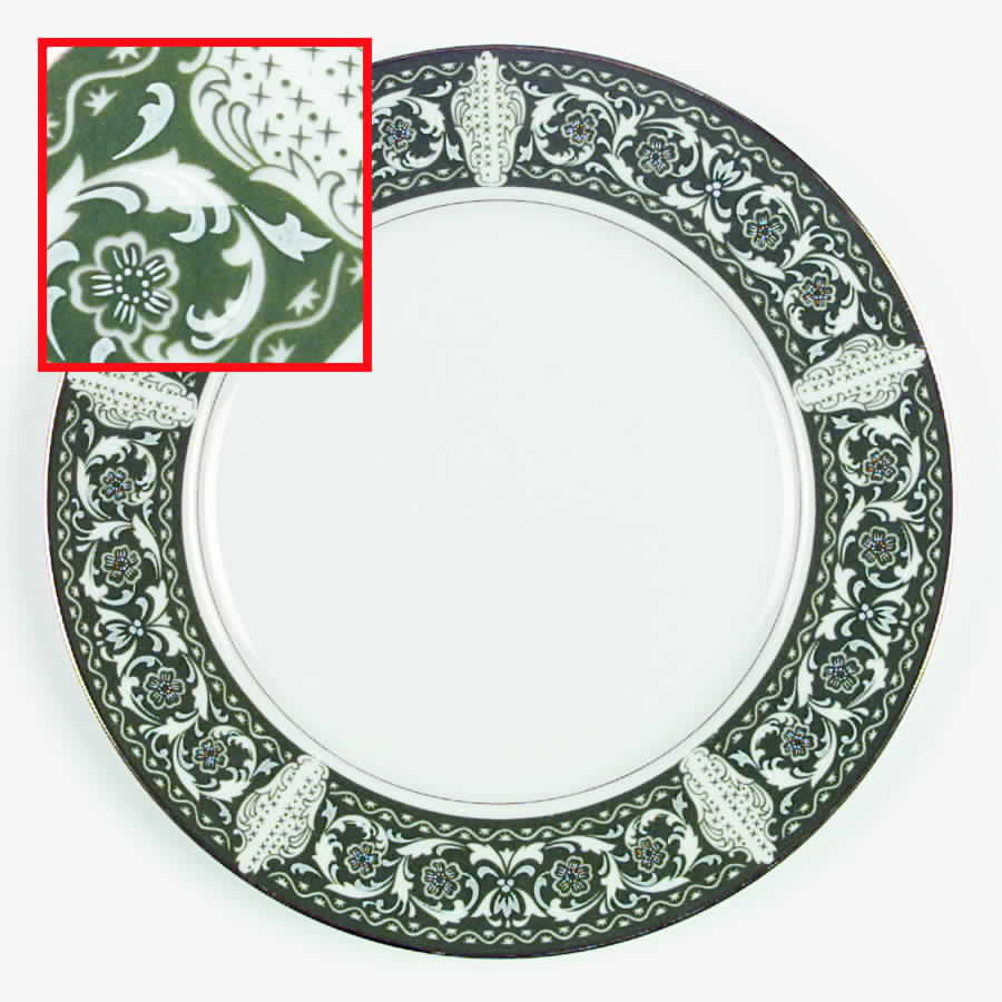 Spanish Scroll Dinner Plate by Bristol (Japan)-1