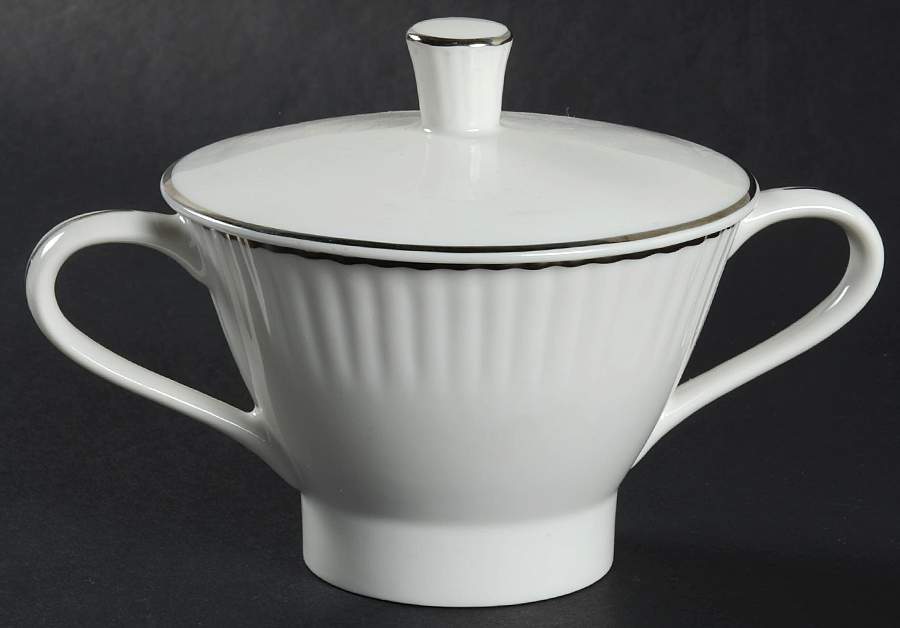 Sunrise Sugar Bowl & Lid by Bristol (Japan)-1