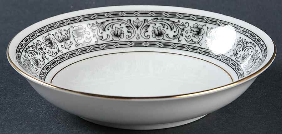 Tribute (Gold Trim) Fruit/Dessert (Sauce) Bowl by Bristol (Japan)-1