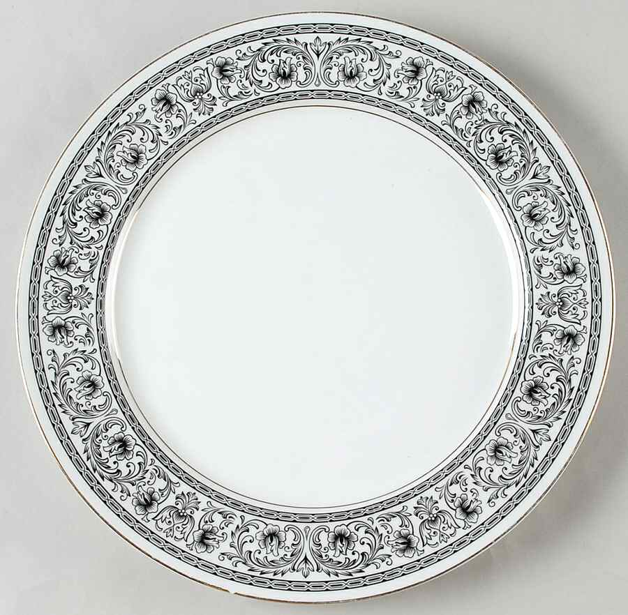 Tribute (Gold Trim) 12" Chop Plate (Round Platter) by Bristol (Japan)-1