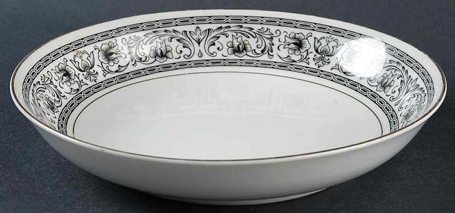 Tribute (Gold Trim) Coupe Soup Bowl by Bristol (Japan)-1