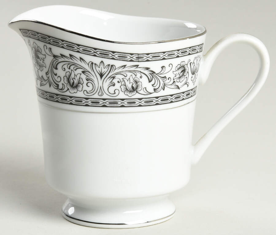 Tribute (Platinum Trim) Creamer by Bristol (Japan)-1