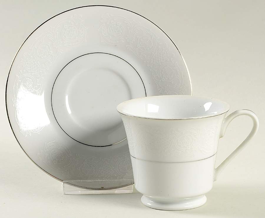 Whitehaven Footed Cup & Saucer Set by Bristol (Japan)-1