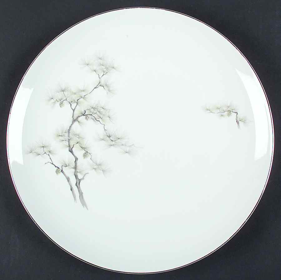 Winter Pine 12" Chop Plate (Round Platter) by Bristol (Japan)-1