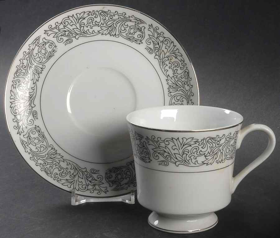 Santiago Footed Cup & Saucer Set by Brookwood-1