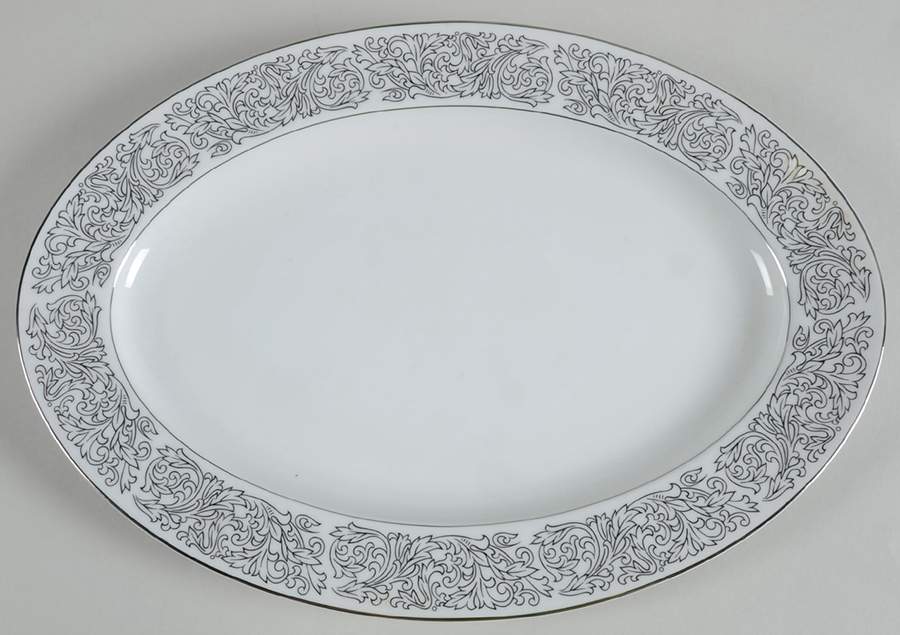 Santiago 14" Oval Serving Platter by Brookwood-1