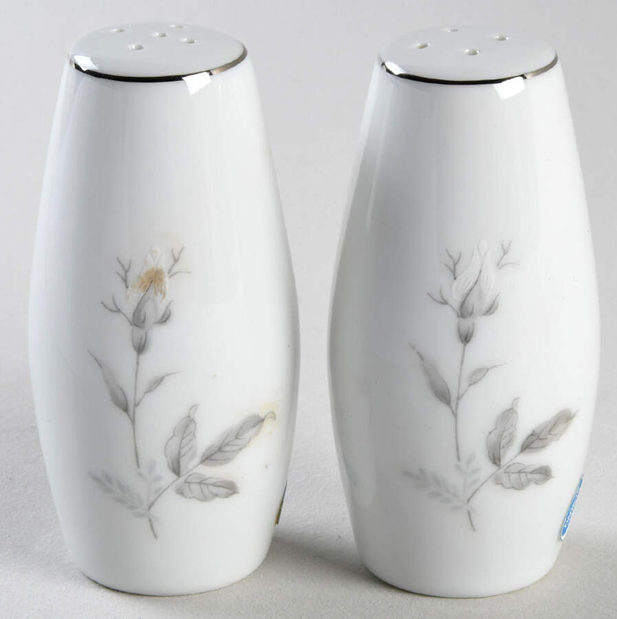 White Rose Salt & Pepper Set by Brookwood-1