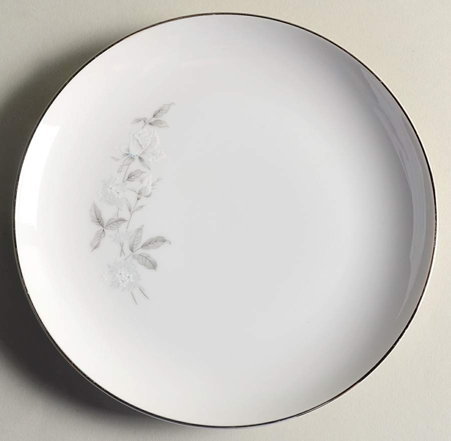 White Rose Salad Plate by Brookwood-1