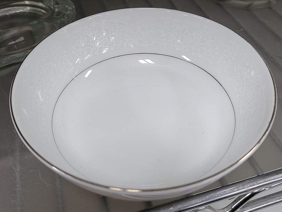 Winter Lace Fruit/Dessert (Sauce) Bowl by Brookwood-1