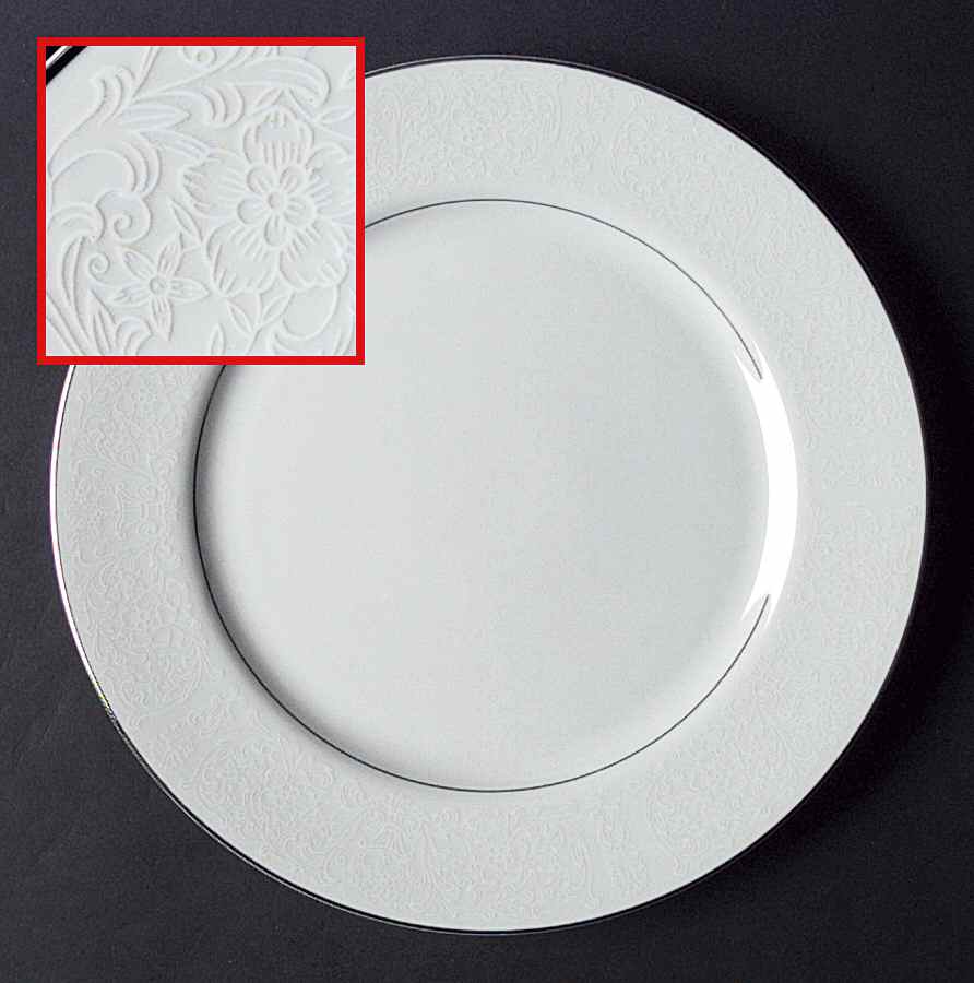 Winter Lace Dinner Plate by Brookwood-1