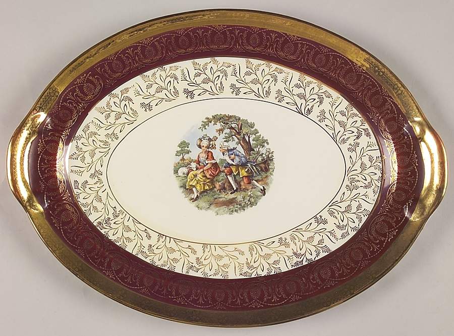 T015 15" Oval Serving Platter by Bromley-1