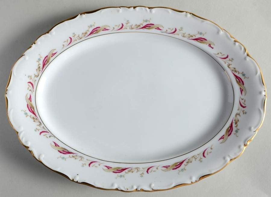 Concerto 12" Oval Serving Platter by Breton-1