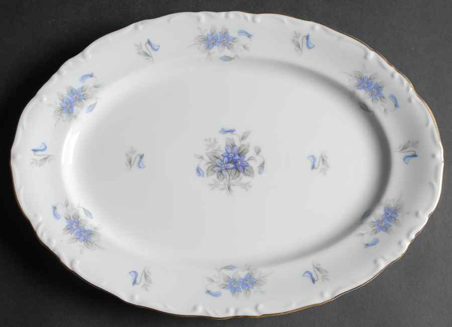 Violetta 12" Oval Serving Platter by Breton-1