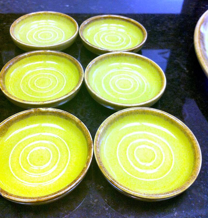 Desert Mist Green (Chartreuse) Coaster by Brock-1