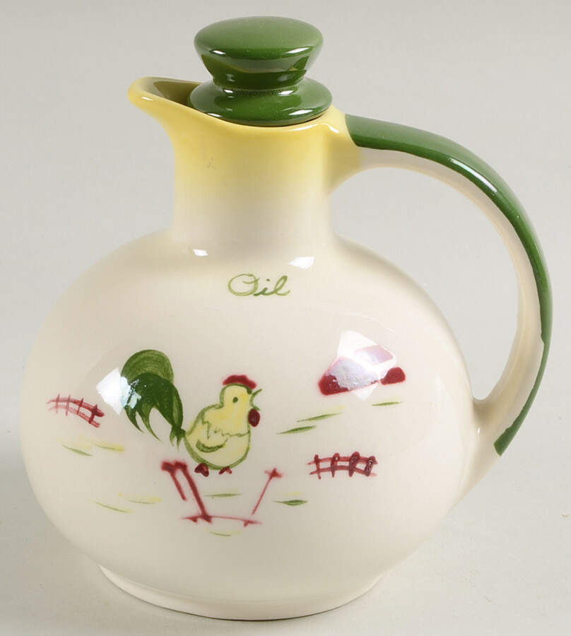 California Farmhouse Yellow Cruet with Stopper by Brock-1