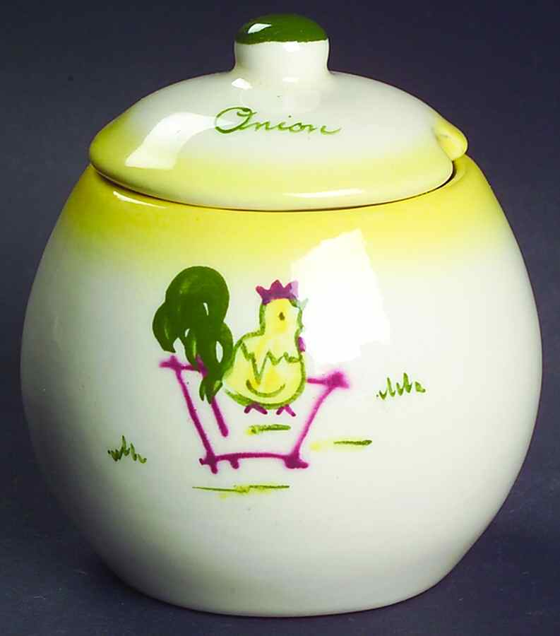 California Farmhouse Yellow Onion Jar & Lid by Brock-1