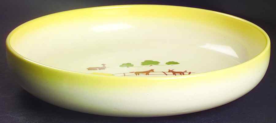 California Farmhouse Yellow 11" Round Vegetable Bowl by Brock-1