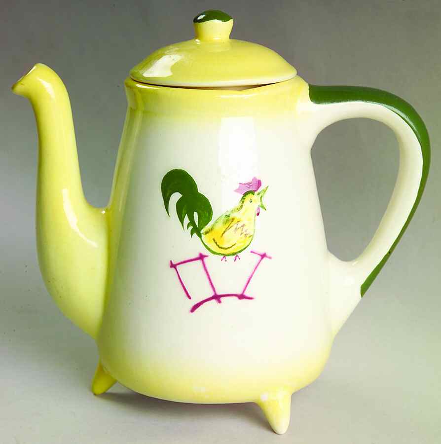 California Farmhouse Yellow Mini Coffee Pot & Lid by Brock-1