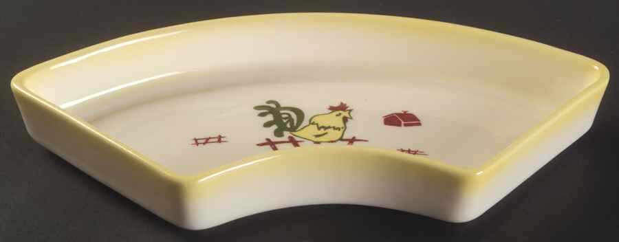 California Farmhouse Yellow Side Section for (6 Pc Lazy Susan W/Plastic Base) by Brock-1