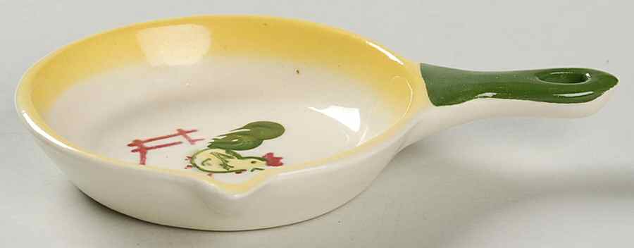 California Farmhouse Yellow Small Ashtray by Brock-1