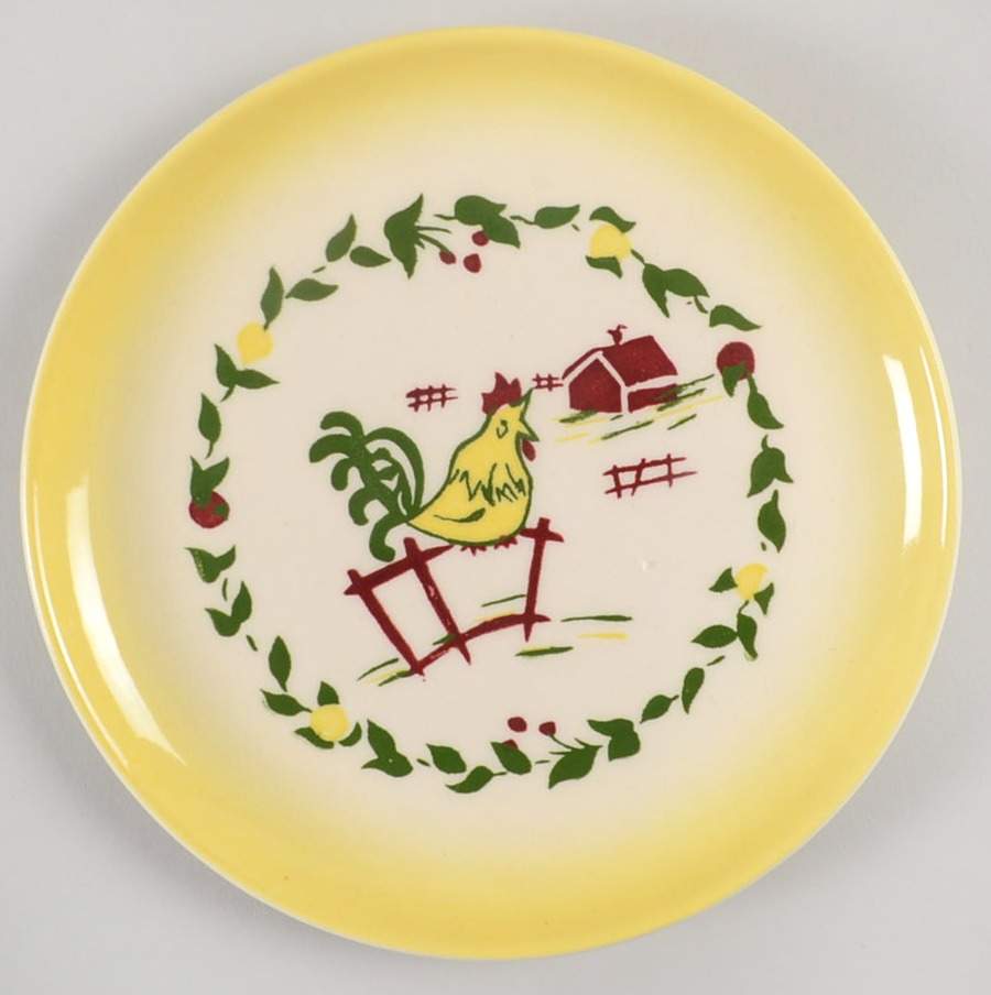 California Farmhouse Yellow Bread & Butter Plate by Brock-1