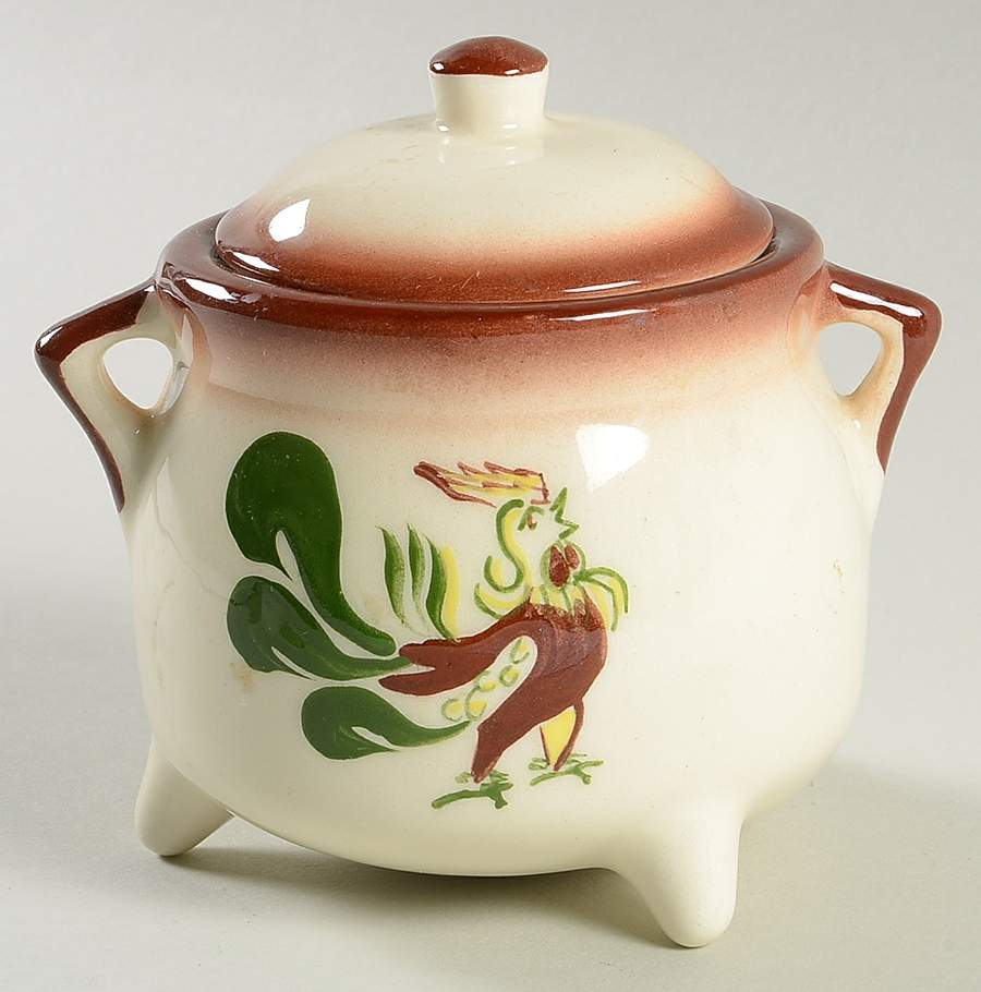 Chanticleer Sugar Bowl & Lid by Brock-1