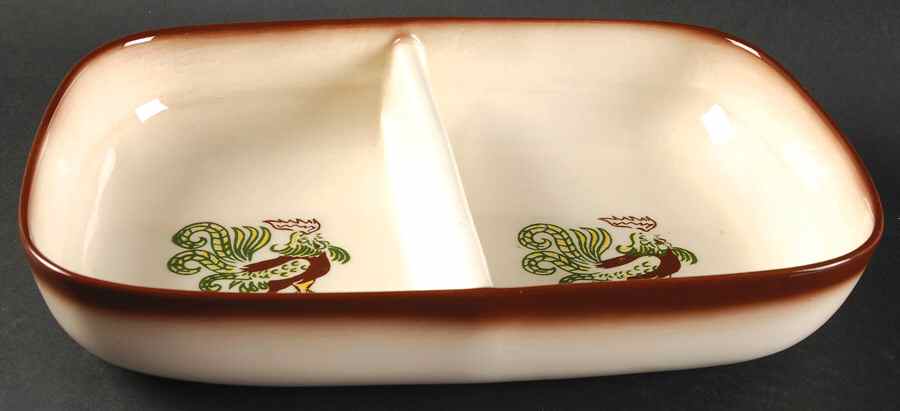 Chanticleer Rectangular Divided Vegetable Bowl by Brock-1