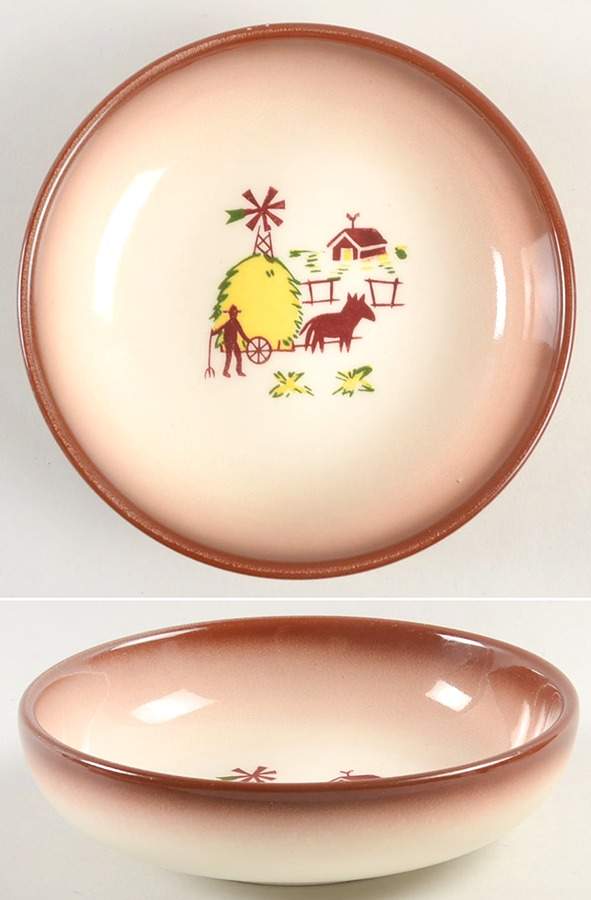Country Lane Brown Coupe Soup Bowl by Brock-1