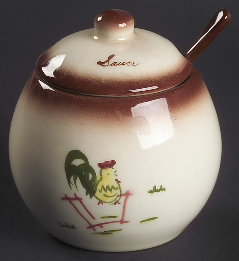 Country Lane Brown Sauce Jar & Lid by Brock-1