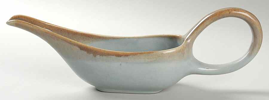 Desert Mist Grey Mist Gravy Boat by Brock-1