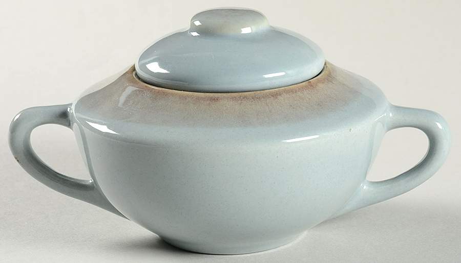 Desert Mist Grey Mist Sugar Bowl & Lid by Brock-1