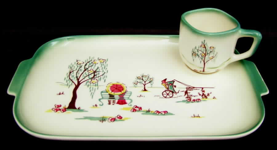 Forever Yours Snack Plate & Cup Set by Brock-1