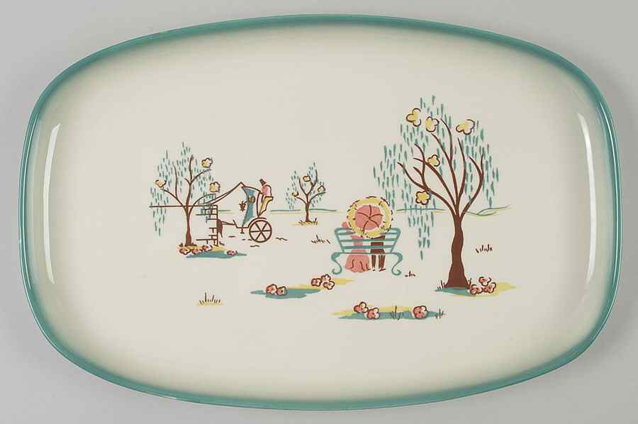 Forever Yours 14" Oval Serving Platter by Brock-1