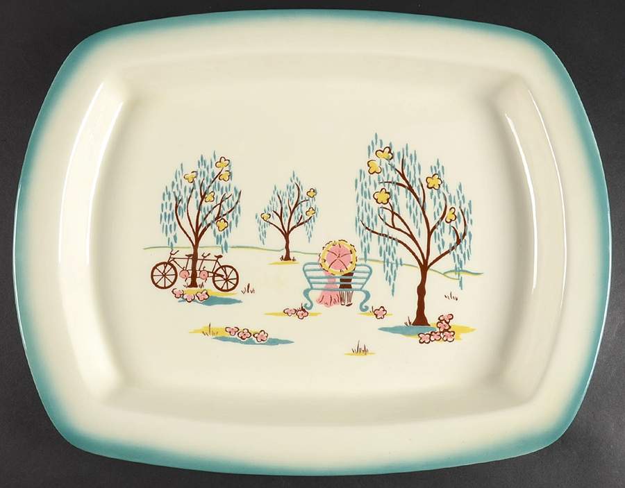 Forever Yours 17" Rectangular Serving Platter by Brock-1