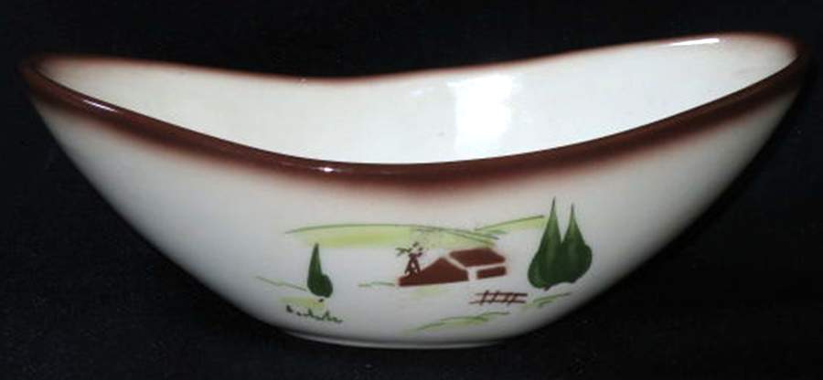 Harvest (Brown Trim) Gravy Boat by Brock-1