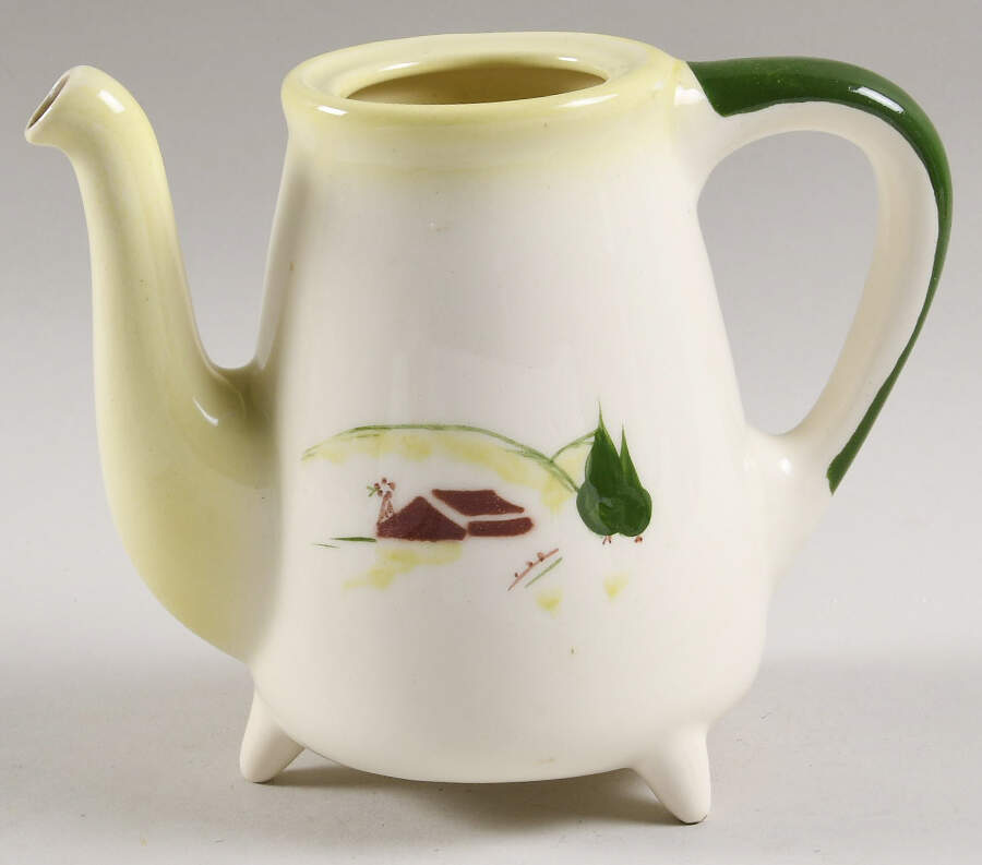 Harvest (Yellow Trim) Mini Coffee Pot No Lid by Brock-1
