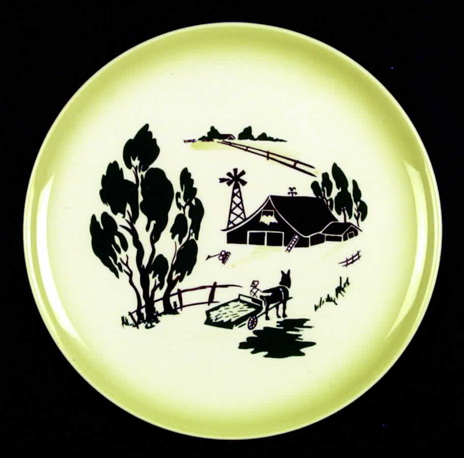 Harvest (Yellow Trim) Luncheon Plate by Brock-1